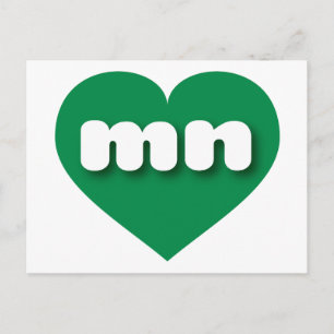 Minnesota groen hart - Ik hou van mijn Briefkaart