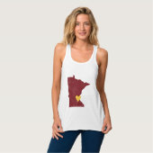 Minnesota Heart shirt (maroon) - ! (Volledige Voorkant)