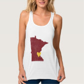 Minnesota Heart shirt (maroon) - ! (Voorkant)