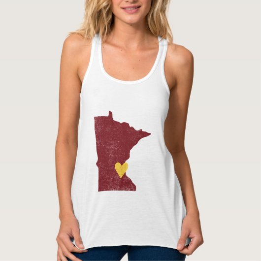 Minnesota Heart shirt (maroon) - ! (Voorkant)