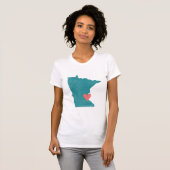 Minnesota Heart shirt (turquoise) - ! (Voorkant volledig)