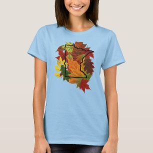 Minnesota herfst laat kleuren vallen t-shirt
