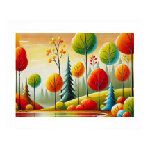 Minnesota herfstbos en meer