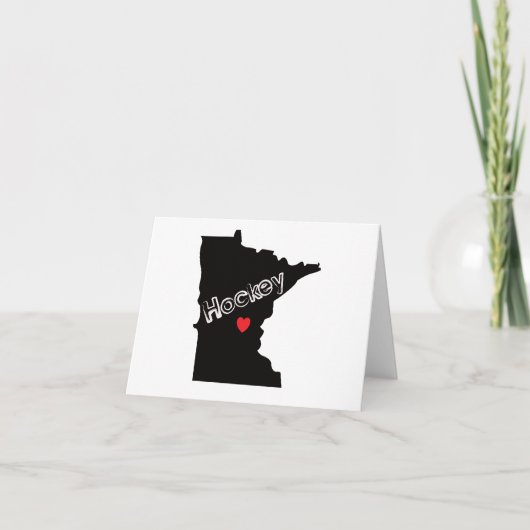 Minnesota Hockey Bedankkaart (Voorkant)
