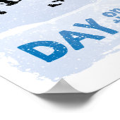 Minnesota Hockey Day op het Pond Hockey Blue Poster (Hoek)