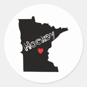 Minnesota Hockey Ronde Sticker