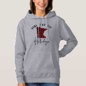 Minnesota Holiday Buffalo Pset Home State Hoodie (Voorkant)