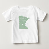 Minnesota Home Grown | Bewerkbare kleuren State Ma (Voorkant)
