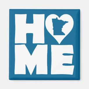 Minnesota Home Heart State Fridge Magnet