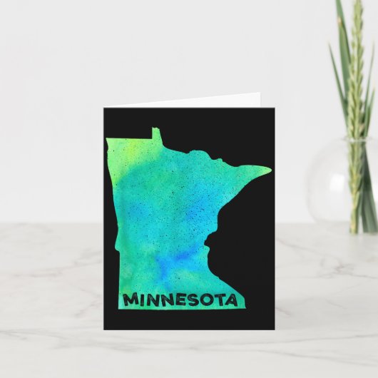 Minnesota Home State Women Men Kid Roots Map Love  Kaart (Voorkant)