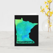 Minnesota Home State Women Men Kid Roots Map Love  Kaart (Gele Bloem)