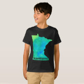 Minnesota Home State Women Men Kid Roots Map Love  T-shirt (Voorkant volledig)
