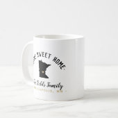 Minnesota Home Sweet Home Familie Monogram Mok (Voorkant links)