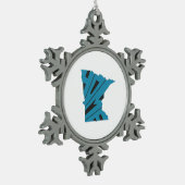 Minnesota Home Tin Sneeuwvlok Ornament (Links)