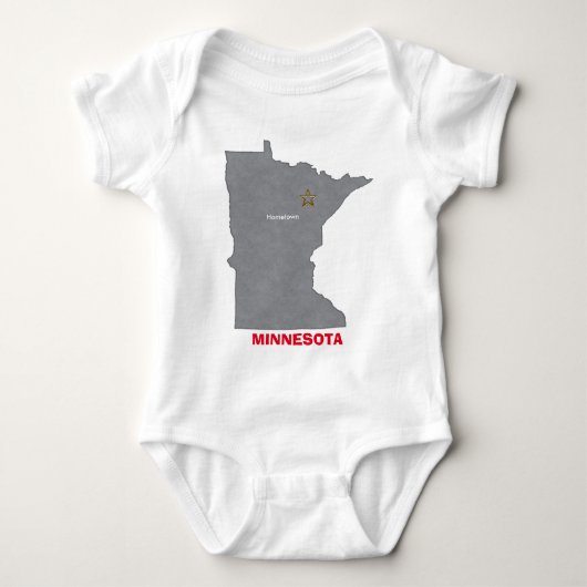 MINNESOTA Home Town - Persoonlijke kaart Romper (Voorkant)