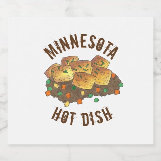 Minnesota Hot Dish Tater Tot Casserole Bier Etiket (Enkel label)