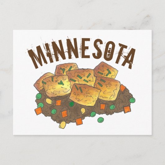 Minnesota Hot Dish Tater Tot Casserole Briefkaart (Voorkant)