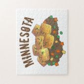 Minnesota Hot Dish Tater Tot Casserole Legpuzzel (Verticaal)