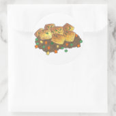 Minnesota Hot Dish Tater Tot Casserole Ronde Sticker (Tas)