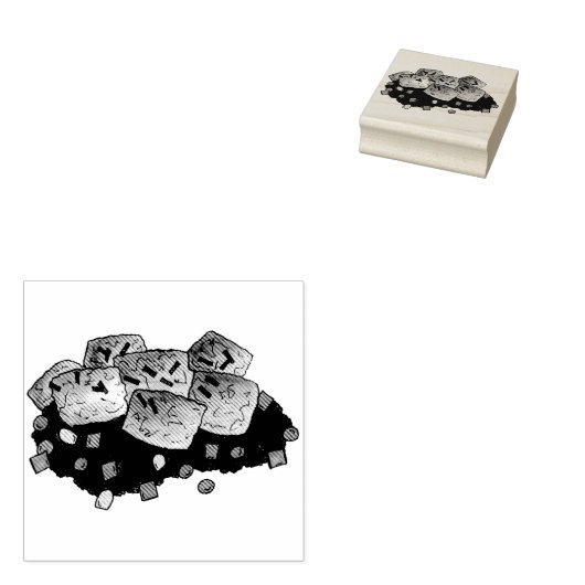 Minnesota Hot Dish Tater Tot Casserole Rubberstempel (Gestempeld)