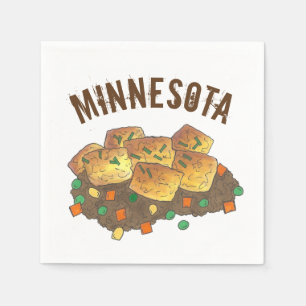 Minnesota Hot Dish Tater Tot Casserole Servet