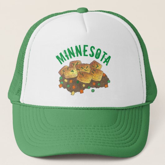 Minnesota Hot Dish Tater Tot Casserole Trucker Pet (Voorkant)