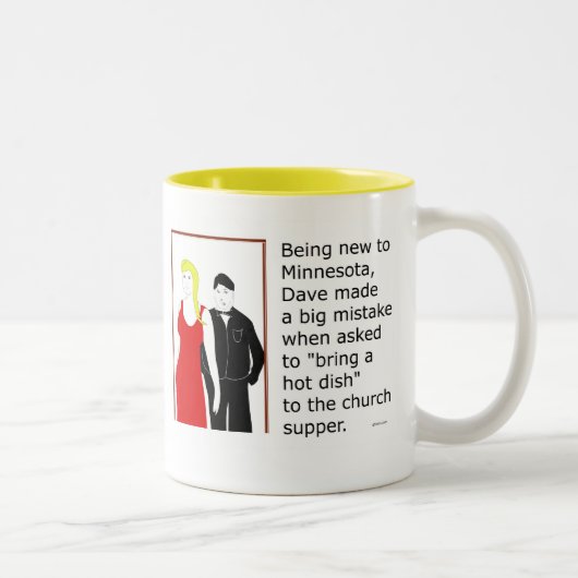 Minnesota "Hot Dish" Tweekleurige Koffiemok (Rechts)