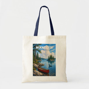 Minnesota Illustratie Reis Kunst Vintage Tote Bag