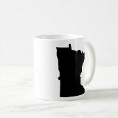 Minnesota in zwart en wit koffiemok (Voorkant rechts)
