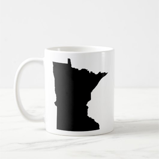 Minnesota in zwart en wit koffiemok (Links)