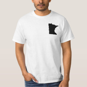 Minnesota in zwart-wit t-shirt