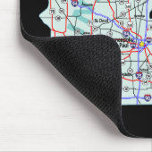 Minnesota Interstate Map Mousepad Muismat (Hoek)