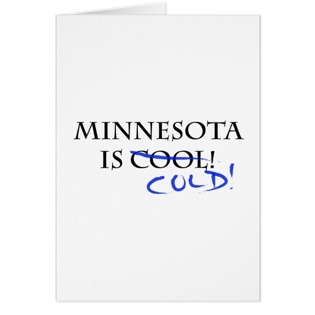 Minnesota is Cool - en Cold! (Voorkant)