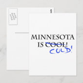 Minnesota is Cool - en Cold! Briefkaart (Voorkant / Achterkant)