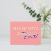 Minnesota is Cool - en Cold! Briefkaart (Staand voorkant)