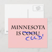 Minnesota is Cool - en Cold! Briefkaart (Voorkant / Achterkant)