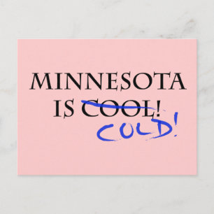 Minnesota is Cool - en Cold! Briefkaart