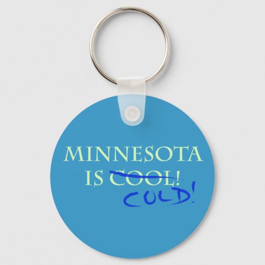 Minnesota is Cool - en Cold! Sleutelhanger (Voorkant)