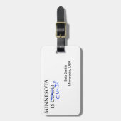 Minnesota is kool bagagelabel (Voorkant verticaal)