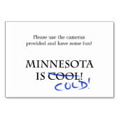 Minnesota is kool kaart (Achterkant)