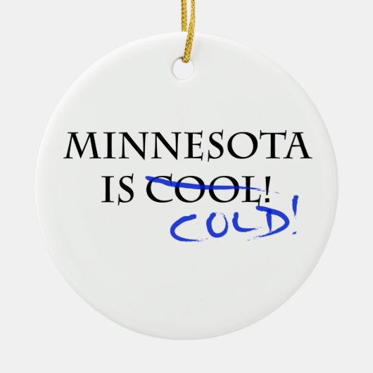 Minnesota is kool keramisch ornament (Voorkant)