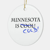 Minnesota is kool keramisch ornament (Links)