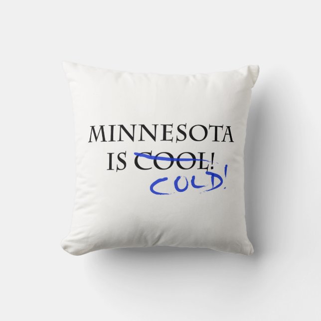 Minnesota is kool kussen (Voorkant)