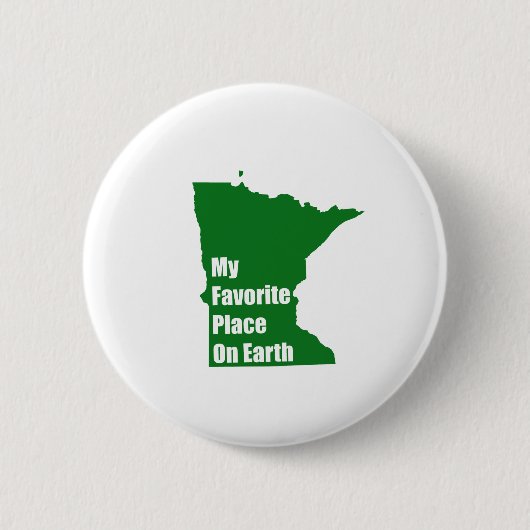 Minnesota is mijn favoriete plek op aarde ronde button 5,7 cm (Voorkant)
