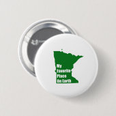 Minnesota is mijn favoriete plek op aarde ronde button 5,7 cm (Voorkant /achterkant)