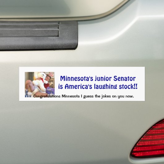 Minnesota Joke Bumpersticker (Op auto)