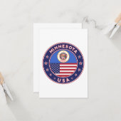 Minnesota Kaart (Voorkant / Achterkant in situ)