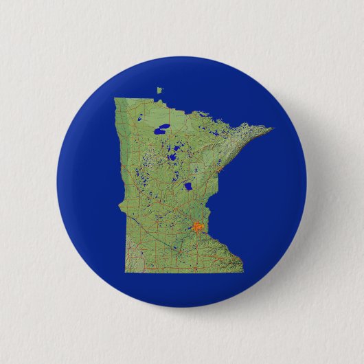 Minnesota kaart Button (Voorkant)