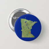 Minnesota kaart Button (Voorkant /achterkant)