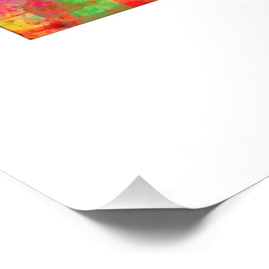 Minnesota-kaart Foto Afdruk (Hoek)